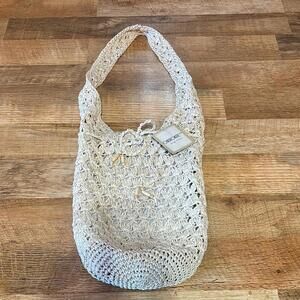 Cherokee Cream‎ Woven Shoulder Bag with Slouchy Design